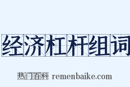 经济杠杆组词是什么意思的图片